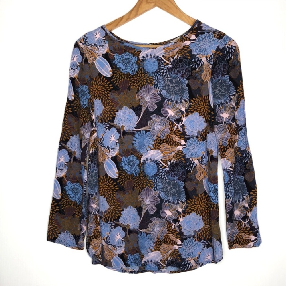 HM Floral Semi Sheer Maternity Tunic Top Small